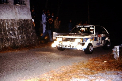 Guy Fréquelin - Jean Todt
22º Rally Sanremo 1980. Talbot Sunbeam Lotus (NVC 444W). Clasificado 4º.

Del 6 al 11 de Octubre, Sanremo, Imperia, Liguria, Italia.
Superficie: asfalto - tierra.

El Rally tenia un total de 2868 km de los que 821 km divididos en 51 tramos eran especiales, (2 de ellas fueron canceladas SS7 y SS8).

Se inscribieron 88 equipos, tomaron la salida 77, finalizaron 19.@
Palabras clave: ;Talbot;Lotus;Sunbeam;Sanremo;1980