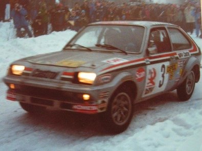 Pentti Airikkala - Risto Virtanen
30º International Swedish Rally 1980. Vauxhall Chevette 2300 HS (BVE 187V 708). Clasificado 6º.

Del 15 al 17 de Febrero, Stockholm, Karlstad, Suecia.
Superficie: nieve - hielo.

El Rally constaba de 413.50 km cronometrados divididos en 3 etapas y 29 tramos especiales.

Tomaron la salida 146 equipos, finalizaron 79.@
Palabras clave: Suecia;Vauxhall;Chevette;Suecia;1980;Nieve