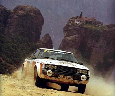 Ove Andersson - Henry Liddon
27º Acropolis Rally 1980. Toyota Celica 2000GT (K-AE 3460). Clasificado 6º.

Del 26 al 29 de Mayo, Atenas, Grecia.
Superficie: asfalto - tierra.

El Rally tenia un total de 2743.86 km de los que 964 km divididos en 56 tramos eran especiales, (una de ellas fue cancelada SS55 Railway de 9,20 Km).

Se inscribieron 154 equipos, tomaron la salida 148, finalizaron 37.@
Palabras clave: Ove_Andersson;Toyota;Celica;Acropolis;Grecia;1980;Meteora