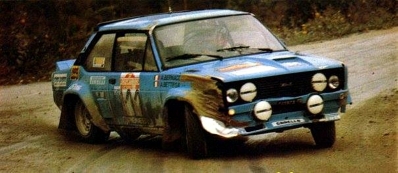 Attilio Bettega - Arnaldo Bernacchini
22º Rally Sanremo 1980. Fiat 131 Abarth (TO P35975). Clasificado 6º.

Del 6 al 11 de Octubre, Sanremo, Imperia, Liguria, Italia.
Superficie: asfalto - tierra.

El Rally tenia un total de 2868 km de los que 821 km divididos en 51 tramos eran especiales, (2 de ellas fueron canceladas SS7 y SS8).

Se inscribieron 88 equipos, tomaron la salida 77, finalizaron 19.@
Palabras clave: Fiat;Abarth;Sanremo;1980