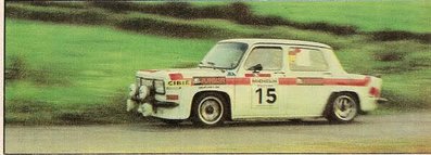 Freddy - Valentí­n
17º Rally Principe de Asturias 1980. Simca Rallye 3. Clasificado 7º.

Del 13 al 14 de Septiembre, Asturias, España.
Superficie: asfalto.

Tramos: Endasa, Santoseso, La Fallona, Moandi, Fito, Encrucijada.

El Rally tenia un total de 566 kms de los que 141 km divididos en 6 tramos, eran especiales.

Tomaron la salida 67 equipos, finalizaron 23.@
Palabras clave: Simca;Rallye;Asturias;1980