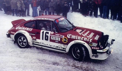 Jacques Almeras - Christian Gilbert (Tilber)
48º Rallye Automobile de Monte-Carlo 1980. Porsche 911 SC (9031 RP 34). Clasificado 12º.

Del 19 al 25 de Enero, Monte-Carlo.
Superficie: asfalto - nieve.

El Rally tenia un total de 3063.30 km de los que 695.30 km divididos en 33 tramos eran especiales, (4 de ellas fueron canceladas SS17 Pont du Fosse - Romette de 21 Km, SS20 Col du Corobin de 15 Km, SS32 Pont des Miolans - St Auban 2 de 24 Km y SS33 Roquesteron - Boyon 3 de 18 Km).

Se inscribieron 255 equipos, tomaron la salida 237, finalizaron 88.@
Palabras clave: ;Christian_Gilbert;Tilber;Porsche;SC;Montecarlo;1980;nieve
