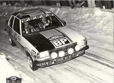 Jean-Louis Clarr - Jean-François Fauchille
48º Rallye Automobile de Monte-Carlo 1980. Opel Ascona i2000 (9506 RD 84). Clasificado 13º.

Del 19 al 25 de Enero, Monte-Carlo.
Superficie: asfalto - nieve.

El Rally tenia un total de 3063.30 km de los que 695.30 km divididos en 33 tramos eran especiales, (4 de ellas fueron canceladas SS17 Pont du Fosse - Romette de 21 Km, SS20 Col du Corobin de 15 Km, SS32 Pont des Miolans - St Auban 2 de 24 Km y SS33 Roquesteron - Boyon 3 de 18 Km).

Se inscribieron 255 equipos, tomaron la salida 237, finalizaron 88.@
Palabras clave: ;Montecarlo;Opel;Ascona;1980;nieve
