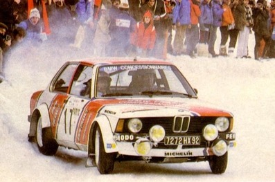 Timo Mäkinen - Atso Aho
48º Rallye Automobile de Monte-Carlo 1980. BMW 320i E21 (7272 HX 92). Clasificado 14º.

Del 19 al 25 de Enero, Monte-Carlo.
Superficie: asfalto - nieve.

El Rally tenia un total de 3063.30 km de los que 695.30 km divididos en 33 tramos eran especiales, (4 de ellas fueron canceladas SS17 Pont du Fosse - Romette de 21 Km, SS20 Col du Corobin de 15 Km, SS32 Pont des Miolans - St Auban 2 de 24 Km y SS33 Roquesteron - Boyon 3 de 18 Km).

Se inscribieron 255 equipos, tomaron la salida 237, finalizaron 88.@
Palabras clave: Timo_Makinen;BMW;Montecarlo;1980;nieve