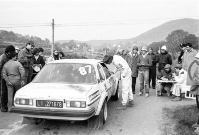 "Benny" Bussotti - M. D'Apollo
13º Rallye dell'Isola d'Elba 1980. Opel Kadet GT/E (LI 271678). Clasificado 15º.

Del 17 al 19 de Abril, Portoferraio, Italia.
Superficie: asfalto - tierra.

Tomaron la salida 140 equipos, finalizaron 35.@
Palabras clave: Opel;Elba;1980