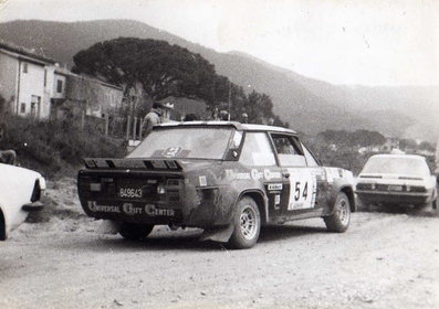 Paolo Mattiazzo - Trippini
13º Rallye dell'Isola d'Elba 1980. Fiat 131 Abarth. Clasificado 20º.

Del 17 al 19 de Abril, Portoferraio, Italia.
Superficie: asfalto - tierra.

Tomaron la salida 140 equipos, finalizaron 35.@
Palabras clave: Fiat;Elba;1980