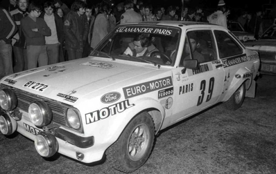 Nicolas Koob - Win Jacoby
48º Rallye Automobile de Monte-Carlo 1980. Ford Escort RS 1800 MKII (BT 272). Clasificado 21º.

Del 19 al 25 de Enero, Monte-Carlo.
Superficie: asfalto - nieve.

El Rally tenia un total de 3063.30 km de los que 695.30 km divididos en 33 tramos eran especiales (4 de ellas fueron canceladas SS17 Pont du Fosse - Romette de 21 Km, SS20 Col du Corobin de 15 Km, SS32 Pont des Miolans - St Auban 2 de 24 Km y SS33 Roquesteron - Boyon 3 de 18 Km).

Se inscribieron 255 equipos, tomaron la salida 237, finalizaron 88.@
Palabras clave: Ford;Escort;MKII;Montecarlo;1980;MKII