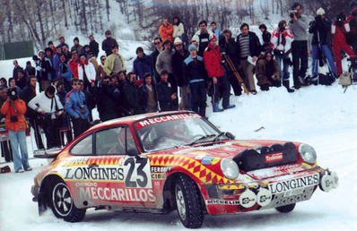 Claude Haldi - Bernard Sandoz
48º Rallye Automobile de Monte-Carlo 1980. Porsche 930 Turbo 3.3. Clasificado 23º.

Del 19 al 25 de Enero, Monte-Carlo.
Superficie: asfalto - nieve.

El Rally tenia un total de 3063.30 km de los que 695.30 km divididos en 33 tramos eran especiales (4 de ellas fueron canceladas SS17 Pont du Fosse - Romette de 21 Km, SS20 Col du Corobin de 15 Km, SS32 Pont des Miolans - St Auban 2 de 24 Km y SS33 Roquesteron - Boyon 3 de 18 Km).

Se inscribieron 255 equipos, tomaron la salida 237, finalizaron 88.@
Palabras clave: Porsche;Turbo;Montecarlo;1980;nieve