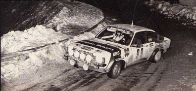 R. Bancal-Dienon - Michel Raouate
48º Rallye Automobile de Monte-Carlo 1980. Opel Kadett GT/E (2464 RY 67). Clasificado 51º.

Del 19 al 25 de Enero, Monte-Carlo.
Superficie: asfalto - nieve.

El Rally tenia un total de 3063.30 km de los que 695.30 km divididos en 33 tramos eran especiales, (4 de ellas fueron canceladas SS17 Pont du Fosse - Romette de 21.00 Km, SS20 Col du Corobin de 15.00 Km, SS32 Pont des Miolans - St Auban 2 de 24.00 Km y SS33 Roquesteron - Boyon 3 de 18.00 Km).

Se inscribieron 255 equipos, tomaron la salida 237, finalizaron 126.@
Palabras clave: Opel;Kadett;Montecarlo;1980;nieve