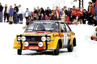 Jean-Claude Andruet - Michèle Petit (Biche)
48º Rallye Automobile de Monte-Carlo 1980. Fiat 131 Abarth. (TO R19729). Abandonó por accidente quedando clasificado 95º.

Del 19 al 25 de Enero, Monte-Carlo.
Superficie: asfalto - nieve.

El Rally tenia un total de 3063.30 km de los que 695.30 km divididos en 33 tramos eran especiales, (4 de ellas fueron canceladas SS17 Pont du Fosse - Romette de 21.00 Km, SS20 Col du Corobin de 15.00 Km, SS32 Pont des Miolans - St Auban 2 de 24.00 Km y SS33 Roquesteron - Boyon 3 de 18.00 Km).

Se inscribieron 255 equipos, tomaron la salida 237, finalizaron 126.@
Palabras clave: Jean-Claude_Andruet;Michèle_Espinosi-Petit;Montecarlo;1980;Fiat;Abarth;nieve