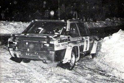 Jean-Claude Andruet -Michèle Petit (Biche)
48º Rallye Automobile de Monte-Carlo 1980. Fiat 131 Abarth. (TO R19729). Abandonó por accidente quedando clasificado 95º.

Del 19 al 25 de Enero, Monte-Carlo.
Superficie: asfalto - nieve.

El Rally tenia un total de 3063.30 km de los que 695.30 km divididos en 33 tramos eran especiales, (4 de ellas fueron canceladas SS17 Pont du Fosse - Romette de 21.00 Km, SS20 Col du Corobin de 15.00 Km, SS32 Pont des Miolans - St Auban 2 de 24.00 Km y SS33 Roquesteron - Boyon 3 de 18.00 Km).

Se inscribieron 255 equipos, tomaron la salida 237, finalizaron 126.@
Palabras clave: Jean-Claude_Andruet;Michèle_Espinosi-Petit;Montecarlo;1980;Fiat;Abarth;nieve