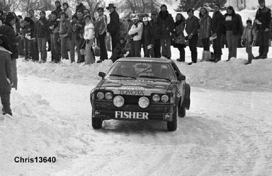 Achim Warmbold - Piero Sodano
48º Rallye Automobile de Monte-Carlo 1980. Toyota Celica 2000 GT -RA45- (K-AC 6519). Abandonó por accidente en SS3 Savines de 17.20 Km.

Del 19 al 25 de Enero, Monte-Carlo.
Superficie: asfalto - nieve.

El Rally tenia un total de 3063.30 km de los que 695.30 km divididos en 33 tramos eran especiales, (4 de ellas fueron canceladas SS17 Pont du Fosse - Romette de 21 Km, SS20 Col du Corobin de 15 Km, SS32 Pont des Miolans - St Auban 2 de 24 Km y SS33 Roquesteron - Boyon 3 de 18 Km).

Se inscribieron 255 equipos, tomaron la salida 237, finalizaron 88.@
Palabras clave: ;Piero_Sodano;Toyota;Celica;2000;GT;Montecarlo;nieve;1980