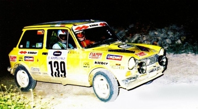 Michele Cinotto - Eraldo Mussa
27º Acropolis Rally 1980. Autobianchi A112 Abarth. Abandonó, desconocemos el motivo.

Del 26 al 29 de Mayo, Atenas, Grecia.
Superficie: tierra.

El Rally tenia un total de 2743.86 km de los que 964 km divididos en 56 tramos eran especiales, (una de ellas fue cancelada SS55 Railway de 9,20 Km).

Se inscribieron 154 equipos, tomaron la salida 148, finalizaron 37.@
Palabras clave: Autobianchi;Acropolis;Grecia;1980