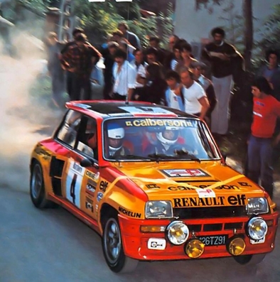 Jean Ragnotti - Jean-Marc Andrié
39º Tour France Automobile 1980. Renault 5 Turbo -Gr.4- (126 TZ 91) Renault Elf Calberson. Abandonó por fuego en el coche.
Renault Elf Calberson
Debut del Renault 5 Turbo.

Del 17 al 20 de Septiembre, Villeurbanne, Auvernia-Ródano-Alpes, Lyon y Nice, Provenza-Alpes-Costa Azul, Francia.
Superficie: asfalto. 

El Rally tenía un total de 2622.00 km de los que 770.00 km eran cronometrados.  No sabemos en cuantos tramos especiales se dividían éstos 770.00 km.

Tomaron la salida 80 equipos, finalizaron 33.@
Palabras clave: ;Renault;Turbo;Francia;1980;Grupo_B;Debut;Tour_France_Automobile