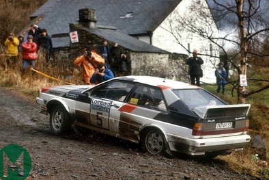 Hannu Mikkola - Arne Hertz
30º Lombard RAC Rally 1981. Audi Quattro. Clasificado 1º.
El Rally tenia un total de 2720 km de los que 722 km divididos en 65 tramos, eran especiales.
Se inscribieron 154 equipos, tomaron la salida 151, finalizaron 54.@
Palabras clave: ;Audi;Quattro;Gran_Bretaña;1981;RAC_Rally