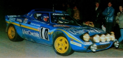 Bernard Darniche - Alain Mahé
25º Tour de Corse - Rallye de France 1981. Lancia Stratos HF (TO U62570). Clasificado 1º.
Team Chardonnet

Del 30 de Abril al 2 de Mayo, Ajaccio.
Superficie: asfalto.

El Rally tenia un total de 1613 km de los que 1144 km divididos en 24 tramos eran especiales.

Se inscribieron 126 equipos, tomaron la salida 120, finalizaron 42.@
Palabras clave: Lancia;Stratos;Còrcega;Corse;1981