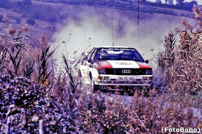 Michèle Mouton - Fabrizia Pons
23º Rally de Sanremo 1981. Audi Quattro (IN-NL 88). Clasificada 1ª.

Era la primera vez que una mujer ganaba una prueba del Mundial de Rallyes.... GRANDE MICHELE Y FABRIZIA !!!!

Del 5 y el 10 de Octubre, Sanremo, Italia.
Superficie: asfalto - tierra.

El Rally tenia un total de 2847 km de los que 751 km divididos en 61 tramos eran especiales, (2 de ellas fueron canceladas SS51 y SS56 San Romolo).

Tomaron la salida 63 equipos, finalizaron 27.

© Alberto Anam
@
Palabras clave: Michele_Mouton;Audi;Quattro;Sanremo;1981;Mujeres;Womens