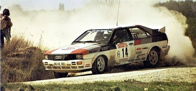 Michèle Mouton - Fabrizia Pons
23º Rally de Sanremo 1981. Audi Quattro (IN-NL 88). Clasificada 1ª.

Era la primera vez que una mujer ganaba una prueba del Mundial de Rallyes.... GRANDE MICHELE Y FABRIZIA !!!!

Del 5 y el 10 de Octubre, Sanremo, Italia.
Superficie: asfalto - tierra.

El Rally tenia un total de 2847 km de los que 751 km divididos en 61 tramos eran especiales, (2 de ellas fueron canceladas SS51 y SS56 San Romolo).

Tomaron la salida 63 equipos, finalizaron 27.@
Palabras clave: Michele_Mouton;Audi;Quattro;Sanremo;1981;Personajes;Mujeres;Womens