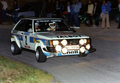 Guy Fréquelin - Jean Todt
25º Tour de Corse - Rallye de France 1981. Talbot Sunbeam Lotus (PVC 999W). Clasificado 2º.

Del 30 de Abril al 2 de Mayo, Ajaccio.
Superficie: asfalto.

El Rally tenia un total de 1613 km de los que 1144 km divididos en 24 tramos eran especiales.

Se inscribieron 126 equipos, tomaron la salida 120, finalizaron 42.@
Palabras clave: ;Jean_Todt;Talbot;Sunbeam;Lotus;Corcega;Corse;1981