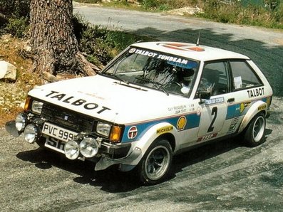 Guy Fréquelin - Jean Todt
25º Tour de Corse - Rallye de France 1981. Talbot Sunbeam Lotus (PVC 999W). Clasificado 2º.
Del 30 de Abril al 2 de Mayo, Ajaccio.
Superficie: asfalto.
El Rally tenia un total de 1613 km de los que 1144 km divididos en 24 tramos eran especiales.
Se inscribieron 126 equipos, tomaron la salida 120, finalizaron 42.@
Palabras clave: Guy_Frequelin;Jean_Todt;Talbot;Sunbeam;Lotus;Corcega;Corse;1981