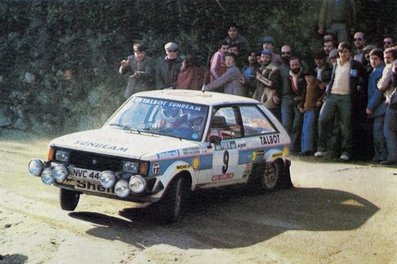 Henri Toivonen - Fred Gallagher
15º Rallye de Portugal Vinho do Porto 1981. Talbot Sunbeam Lotus (NVC 444W). Clasificado 2º.

Del 4 al 7 de Marzo, Estoril, Cascais, Lisboa, Portugal.
Superficie: asfalto - tierra.

El Rally tenia un total de 2571.00 km de los que 678.00 km divididos en 46 tramos eran especiales.

Se inscribieron 110 equipos, tomaron la salida 95, finalizaron 24.@
Palabras clave: Henri_Toivonen;Fred_Gallagher;Talbot;Sunbeam;Lotus;Portugal;1981