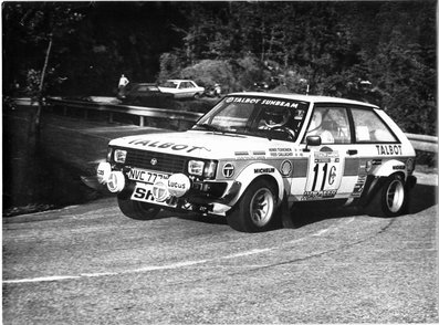 Henri Toivonen - Fred Gallagher
23º Rallye Sanremo 1981. Talbot Sunbeam Lotus (NVC 777W). Clasificado 2º.

Del 5 al 10 de Octubre, Sanremo, Imperia, Liguria, Italia.
Superficie: asfalto - tierra.

El Rally tenia un total de 2792.00 km de los que 751.06 km divididos en 61 tramos eran especiales, (2 de ellas fueron canceladas SS51 Upega de 12.35 km y SS56 San Romolo de 34.95 km).

Tomaron la salida 63 equipos, finalizaron 27.@
Palabras clave: Henri_Toivonen;Fred_Gallagher;Talbot;Sunbeam;Lotus;Sanremo;1981