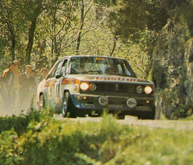 Anthony (Tony) Pond - Ian Grindrod
25º Tour de Corse - Rallye de France 1981. Datsun Violet (KNY58YA5563). Clasificado 3º.

Del 30 de Abril al 2 de Mayo, Ajaccio.
Superficie: asfalto.

El Rally tenia un total de 1613 km de los que 1144 km divididos en 24 tramos eran especiales.

Se inscribieron 126 equipos, tomaron la salida 120, finalizaron 42.@
Palabras clave: Tony_Pond;Corse;Corcega;Datsun;Violet;1981