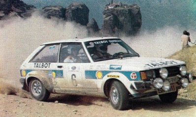 Guy Fréquelin - Jean Todt
28º Acropolis Rally 1981. Talbot Sunbeam Lotus (KDU 111V). Clasificado 4º.

Del 1 al 4 de Junio, Atenas - Piraeus, Grecia.
Superficie: tierra.

El Rally tenia un total de 2506 km de los que 995.59 km  divididos en 57 tramos eran especiales (2 de ellas fueron canceladas SS4 New Prodromos de 33 Km y SS35 Mandra de 7.90 Km).

Tomaron la salida 133 equipos, finalizaron 22.@
Palabras clave: ;Jean_Todt;Talbot;Sunbeam;Lotus;Acropolis;Grecia;1981;Meteora