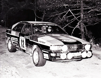 Michèle Mouton - Fabrizia Pons
15º Rallye de Portugal - Vinho do Porto 1981. Audi Quattro (IN-NV 90). Clasificada 4ª.

Del 4 al 7 de Marzo, Estoril, Cascais, Lisboa, Portugal.
Superficie: asfalto - tierra.

El Rally tenia un total de 2571.00 km de los que 678.00 km divididos en 46 tramos eran especiales.

Se inscribieron 110 equipos, tomaron la salida 95, finalizaron 24.@
Palabras clave: Michele_Mouton;Audi;Quattro;Portugal;1981;mujeres;Womens