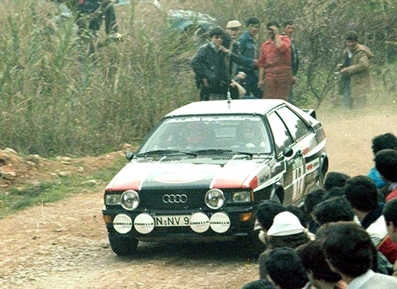 Michèle Mouton - Fabrizia Pons
15º Rallye de Portugal - Vinho do Porto 1981. Audi Quattro (IN-NV 90). Clasificada 4ª.

Del 4 al 7 de Marzo, Estoril, Cascais, Lisboa, Portugal.
Superficie: asfalto - tierra.

El Rally tenia un total de 2571.00 km de los que 678.00 km divididos en 46 tramos eran especiales.

Se inscribieron 110 equipos, tomaron la salida 95, finalizaron 24.@
Palabras clave: Michele_Mouton;Audi;Quattro;Portugal;1981;mujeres;Womens