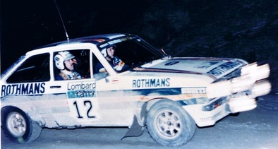 Pentti Airikkala - Phil Short
30º Lombard RAC Rally 1981. Ford Escort RS1800 MKII (UYY 256S). Clasificado 4º.

Del 22 al 24 de Noviembre, Chester, Cheshire, Inglaterra.
Superficie: asfalto - tierra.

El Rally tenia un total de 2720 km de los que 722 km divididos en 65 tramos eran especiales.

Se inscribieron 154 equipos, tomaron la salida 151, finalizaron 54.@
Palabras clave: ;Ford;Escort;MKII;Inglaterra;1981;RAC_Rally