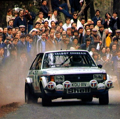 Guy Fréquelin - Jean Todt
15º Rally de Portugal 1981. Talbot Sunbeam Lotus (KDU 111V). Clasificado 6º.

Del 4 al 7 de Marzo, Estoril, Cascais, Lisboa, Portugal.
Superficie: asfalto - tierra.

El Rally tenia un total de 2571.00 km de los que 678.00 km divididos en 46 tramos eran especiales.

Se inscribieron 110 equipos, tomaron la salida 95, finalizaron 24.@
Palabras clave: ;Talbot;Sunbeam;Lotus;Portugal;1981