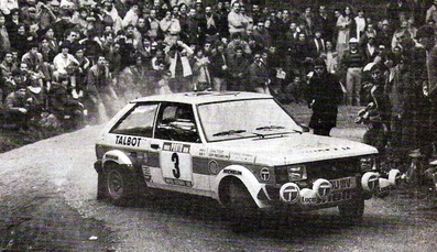Guy Fréquelin - Jean Todt
15º Rally de Portugal 1981. Talbot Sunbeam Lotus (KDU 111V). Clasificado 6º.

Del 4 al 7 de Marzo, Estoril, Cascais, Lisboa, Portugal.
Superficie: asfalto - tierra.

El Rally tenia un total de 2571.00 km de los que 678.00 km divididos en 46 tramos eran especiales.

Se inscribieron 110 equipos, tomaron la salida 95, finalizaron 24.@
Palabras clave: ;Talbot;Sunbeam;Lotus;Portugal;1981