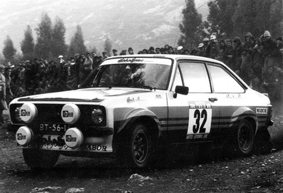 Rafael Cid -  Miguel Oliveira
15º Rallye de Portugal Vinho do Porto 1981. Ford Escort MKII (BT-56-16). Clasificado 7º.

Del 4 al 7 de Marzo, Estoril, Cascais, Lisboa, Portugal.
Superficie: asfalto - tierra.

El Rally tenia un total de 2571.00 km de los que 678.00 km divididos en 46 tramos eran especiales.

Se inscribieron 110 equipos, tomaron la salida 95, finalizaron 24.@
Palabras clave: Ford;Escort;MKII;Portugal;1981