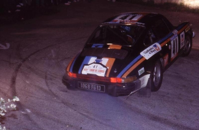 Gerard Swaton - Bernard Cordesse
25º Tour de Corse - Rallye de France 1981. Porsche 911 SC (1068 FG 13). Clasificado 8º.

Del 30 de Abril al 2 de Mayo, Ajaccio.
Superficie: asfalto.

El Rally tenia un total de 1613 km de los que 1144 km divididos en 24 tramos eran especiales.

Se inscribieron 126 equipos, tomaron la salida 120, finalizaron 42.@
Palabras clave: Porsche;Corse;Corcega;1981
