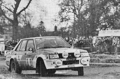 Anders Kullang - Bruno Berglund
30º Lombard RAC Rally 1981. Mitsubishi Lancer Turbo (St944.191). Clasificado 9º.

Del 22 al 24 de Noviembre, Chester, Cheshire, Inglaterra.
Superficie: asfalto - tierra.

El Rally tenia un total de 2720 km de los que 722 km divididos en 65 tramos eran especiales.

Se inscribieron 154 equipos, tomaron la salida 151, finalizaron 54.@
Palabras clave: ;Mitsubishi;Lancer;Turbo;Gran_Bretaña;1981;RAC_Rally