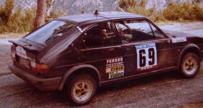 Courmontagne -  F. Souquet
25º Tour de Corse - Rallye de France 1981. Alfa Romeo Alfasud TI. Clasificado 37º.

Del 30 de Abril al 2 de Mayo, Ajaccio.
Superficie: asfalto.

El Rally tenia un total de 1613 km de los que 1144.60 km divididos en 24 tramos eran especiales.

Se inscribieron 126 equipos, tomaron la salida 120, finalizaron 42.@
Palabras clave: Alfa;Romeo;Alfasud;Corse;Corcega;1981