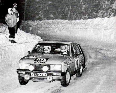 Gisela Blume - Petra Schuster
49º Rallye Automobile de Monte-Carlo 1981. Peugeot 104 ZS (VER-XY 1). Clasificada 56ª en la general y 1ª en Copa de Damas.

Del 24 al 30 de Enero, Monte-Carlo.
Superficie: asfalto - nieve.

El Rally tenia un total de 3930.00 km de los que 750.00 km divididos en 32 tramos eran especiales.

Se inscribieron 274 equipos, tomaron la salida 263, finalizaron 133.@
Palabras clave: Gisela_Blume;Petra_Schuster;Peugeot;Montecarlo;1981;nieve;Mujeres;Womens