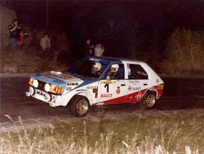 Antonio Zanini Sans - Josep Autet
23º Rally 2000 Virajes 1981. Talbot Horizon (Gr.5). Abandonò por rotura de motor.@
Palabras clave: Antonio_Zanini;Josep_Autet;2000_Viratges;1981