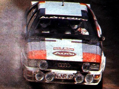 Hannu Mikkola - Arne Hertz
15º Rallye de Portugal - Vinho do Porto 1981. Audi Quattro (IN-NR 87). Abandonó por motor en SS25 Senhora da Graca de 40 Km.

Del 4 al 7 de Marzo, Estoril, Cascais, Lisboa, Portugal.
Superficie: asfalto - tierra.

El Rally tenia un total de 2571.00 km de los que 678.00 km divididos en 46 tramos eran especiales.

Se inscribieron 110 equipos, tomaron la salida 95, finalizaron 24.@
Palabras clave: ;Portugal;Audi;Quattro;1981