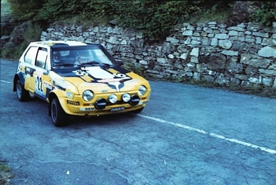 Carlo Capone - Luigi Pirollo
23º Rallye Sanremo 1981. Fiat Ritmo 75. Abandonó por accidente en SS6 Fiat Ricambi de 14.35 km.

Del 5 al 10 de Octubre, Sanremo, Imperia, Liguria, Italia.
Superficie: asfalto - tierra.

El Rally tenia un total de 2792.00 km de los que 751.06 km divididos en 61 tramos eran especiales, (2 de ellas fueron canceladas SS51 Upega de 12.35 km y SS56 San Romolo de 34.95 km).

Tomaron la salida 63 equipos, finalizaron 27.@
Palabras clave: Carlo_Capone;Fiat;Ritmo;Sanremo;1981