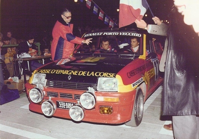 Jean-Pierre Manzagol - Georges Monti
25º Tour de Corse - Rallye de France 1981. Renault 5 Turbo. Abandonó por el alternador en SS15 Corbara - Monte Grosso de 13,90 Km.

Del 30 de Abril al 2 de Mayo, Ajaccio.
Superficie: asfalto.

El Rally tenia un total de 1613 km de los que 1144 km divididos en 24 tramos eran especiales.

Se inscribieron 126 equipos, tomaron la salida 120, finalizaron 42.
Palabras clave: Renault;Turbo;Corse;Corcega;1981