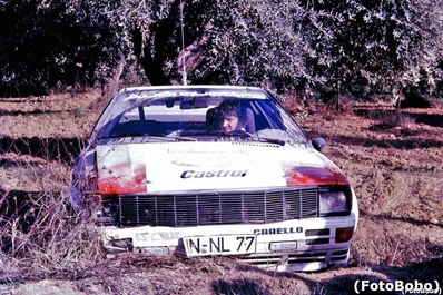Michele Cinotto - Emilio Radaelli
23º Rally de Sanremo 1981. Audi Quattro (IN-NL 77). Abandonó por accidente en SS26 Talbot 1.

Del 5 al 10 de Octubre, Sanremo, Italia.
Superficie: asfalto - tierra.

El Rally tenia un total de 2847.00 km de los que 751.06 km divididos en 61 tramos eran especiales, (2 de ellas fueron canceladas SS51 Upega de 12.35 km y SS56 San Romolo de 34.95 km).

Tomaron la salida 63 equipos, finalizaron 27.@
Palabras clave: Michele_Cinotto;Audi;Quattro;Sanremo;1981