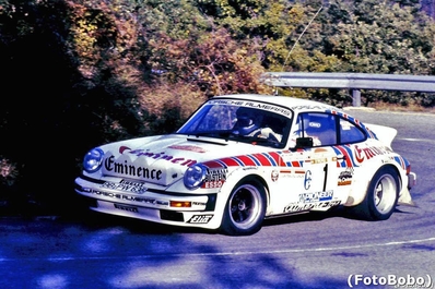 Walter Röhrl - Christian Geistdörfer
23º Rallye Sanremo 1981. Porsche 911 SC (BB-PW 635). Abandonó por la caja de cambios en SS41 Kleber 2 de 7.85 km.

Del 5 al 10 de Octubre, Sanremo, Imperia, Liguria, Italia.
Superficie: asfalto - tierra.

El Rally tenia un total de 2792.00 km de los que 751.06 km divididos en 61 tramos eran especiales, (2 de ellas fueron canceladas SS51 Upega de 12.35 km y SS56 San Romolo de 34.95 km).

Tomaron la salida 63 equipos, finalizaron 27.

© Alberto Anam.
@@
Palabras clave: Walter_Röhrl;Porsche;Sanremo;1981