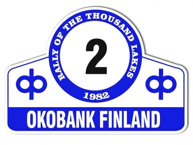32º Rally of the 1000 Lakes 1982
Del 27 al 29 de Agosto, Jyväskylä, Finlandia.
Superficie: tierra.

El Rally tenia un total de 1432.00 km de los que 479.82 km divididos en 47 tramos eran especiales, (una de ellas fue cancelada SS39 Kalasaari de8.85 km).

Tomaron la salida 154 equipos, finalizaron 68.
Palabras clave: 1982;Finlandia;Placas
