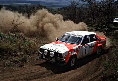 Chandrashekhar Mehta - Mike Doughty
30º Marlboro Safari Rally 1982. Nissan Violet GT. Clasificado 1º.

Del 8 al 12 de Abril, Nairobi, Kenya, Africa.
Superficie: tierra.

El Rally tenia un total de 5120 km con 83 controles horarios.

Tomaron la salida 73 equipos, finalizaron 21.@
Palabras clave: Datsun;Violet;Safari;1982
