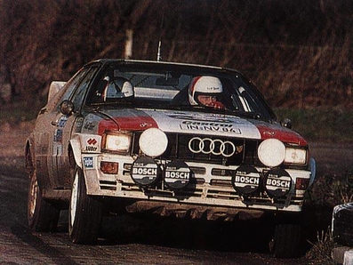 Hannu Mikkola - Arne Hertz
31º Lombard RAC Rally 1982. Audi Quattro (IN-NV 84). Clasificado 1º.

Del 21 al 25 de Noviembre, York, Inglaterra.
Superficie: asfalto - tierra.

El Rally tenia un total de 2970.00 km de los que 711.73 km divididos en 69 tramos eran especiales, (una de ellas fue cancelada SS46 Yair de 8.53 Km).

Se inscribieron 161 equipos, tomaron la salida 146, finalizaron 63.@
Palabras clave: ;Audi;Quattro;Gran_Bretaña;1982;RAC_Rally;Inglaterra