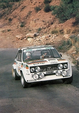 Andrea Zanussi - Arnaldo Bernacchini
30º Rally Sol - RACE 1982. Fiat 131 Abarth (TO R92452). Clasificado 1º.
Tomaron la salida 57 equipos, finalizaron 24.@
Palabras clave: ;Race;Fiat;Abarth;1982