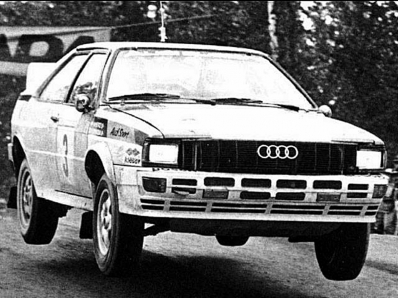 Hannu Mikkola - Arne Hertz
32º Rally of the 1000 Lakes 1982. Audi Quattro (IN-NN 82). Clasificado 1º.

Del 27 al 29 de Agosto, Jyväskylä, Finlandia.
Superficie: tierra.

El Rally tenia un total de 1432.00 km de los que 479.82 km divididos en 47 tramos eran especiales, (una de ellas fue cancelada SS39 Kalasaari de8.85 km).

Tomaron la salida 154 equipos, finalizaron 68.@
Palabras clave: ;Audi;Quattro;Finlandia;1982;