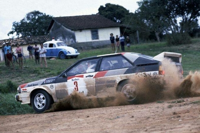 Michèle Mouton - Fabrizia Pons
4º Marlboro Rallye de Brasil 1982. Audi Quattro (IN-NU 38). Clasificada 1ª.

Último Rallye válido para el campeonato del Mundo ganado por Michèle Mouton.

Del 11 al 14 de Agosto, Sao Paulo, Brasil.
Superficie: tierra.

El Rally tenia un total de 2295 km de los que 705.98 km divididos en 29 tramos eran especiales, (5 de ellas fueron canceladas, SS7, SS14, SS15, SS20 y SS22).

Tomaron la salida 55 equipos, finalizaron 5.@
Palabras clave: Michele_Mouton;Audi;Quattro;Brasil;1982;Mujeres;Womens